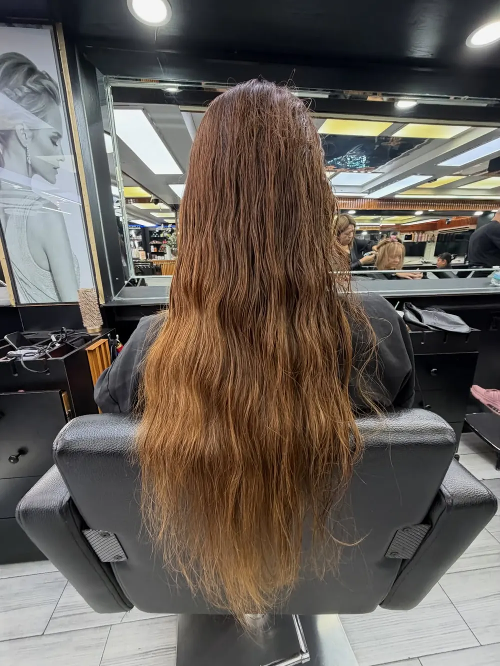 Cambio de color: resultado en tonos cobrizos